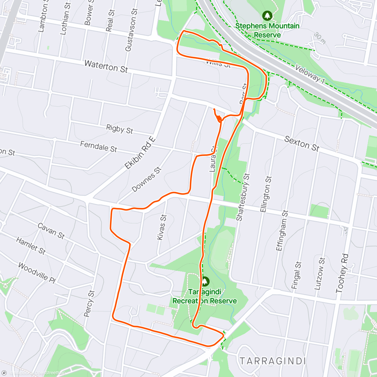 Mapa de la actividad (Morning Walk 🐕🐕)