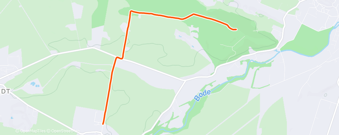 Map of the activity, Morning Run