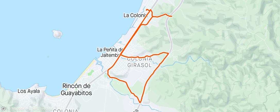 Карта физической активности (Vuelta en bicicleta de montaña matutina)