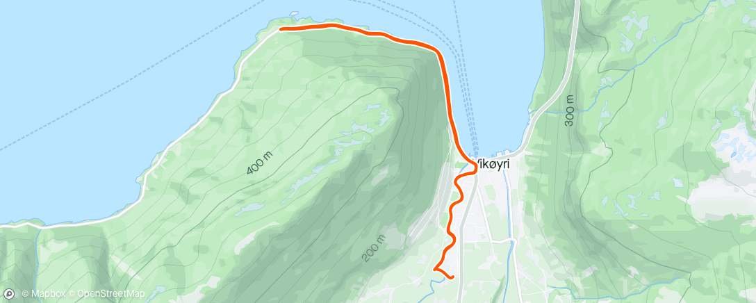 Map of the activity, Måndagsmil