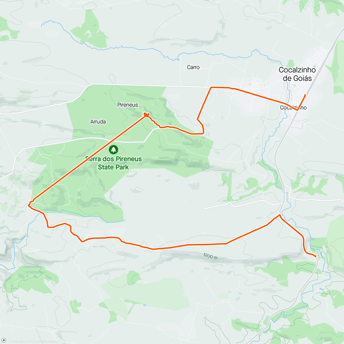 Mapa da atividade, Pirinópolis 2 (Cocalzinho)
