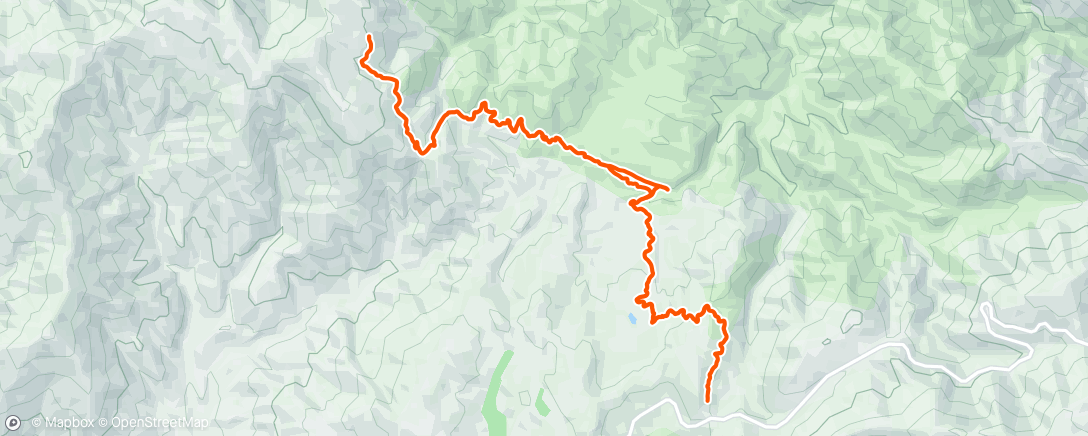 Map of the activity, Lunch Trail Run