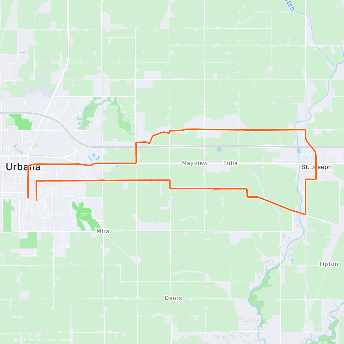 Map of the activity, The Twelve Miles* of Christmas
