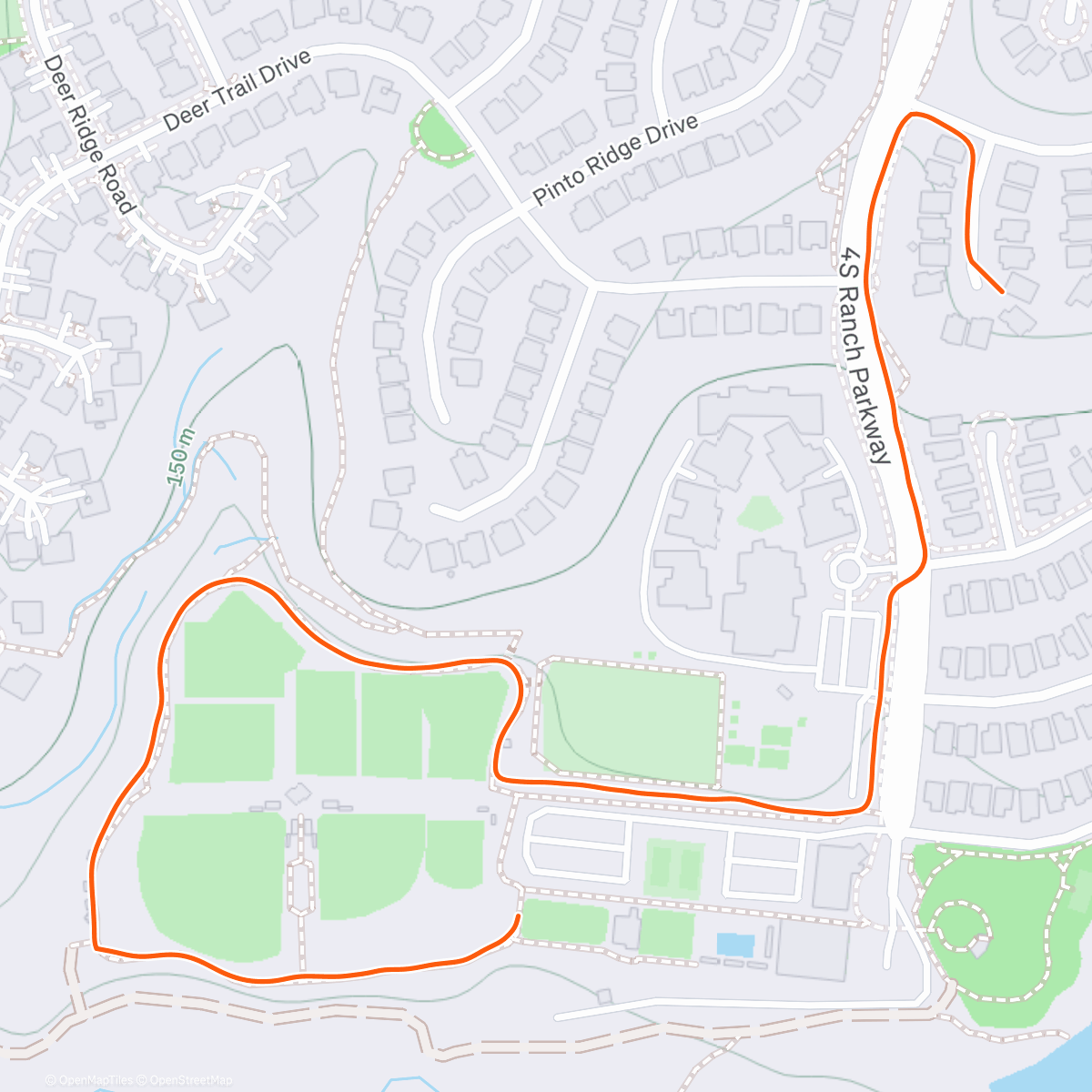 Map of the activity, CityAlight run