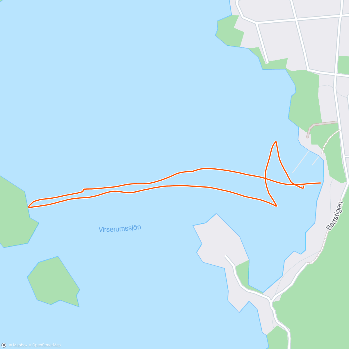 Map of the activity, 2 lengths