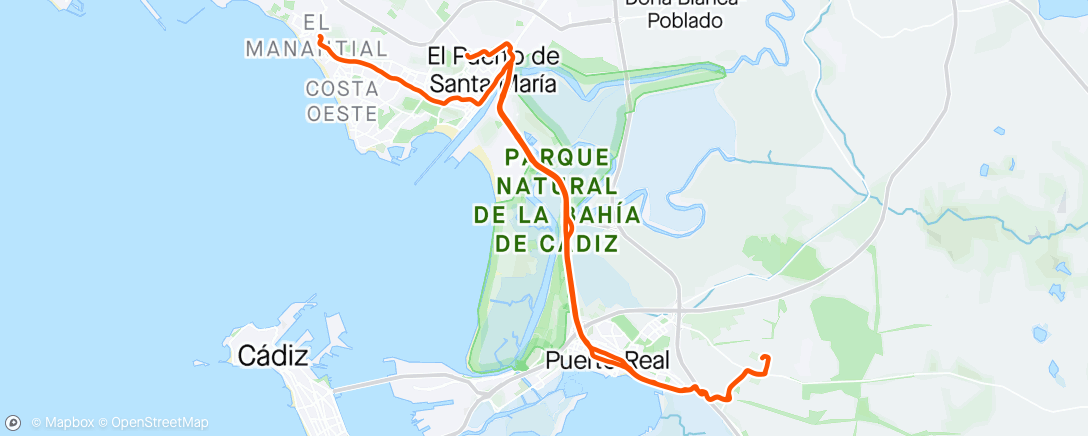 活动地图，Bicicleta por la tarde