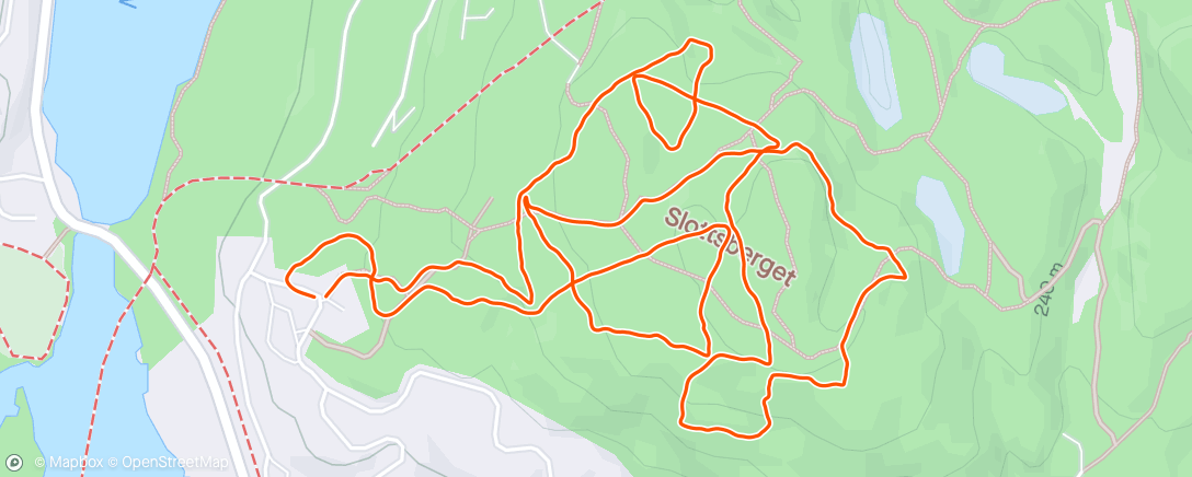 Map of the activity, Asker-trening