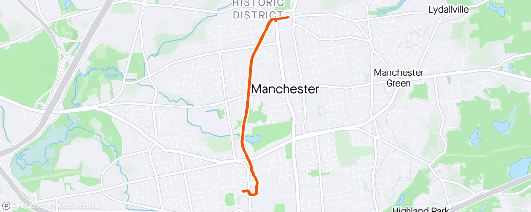 Map of the activity, 50 mile week 🧱