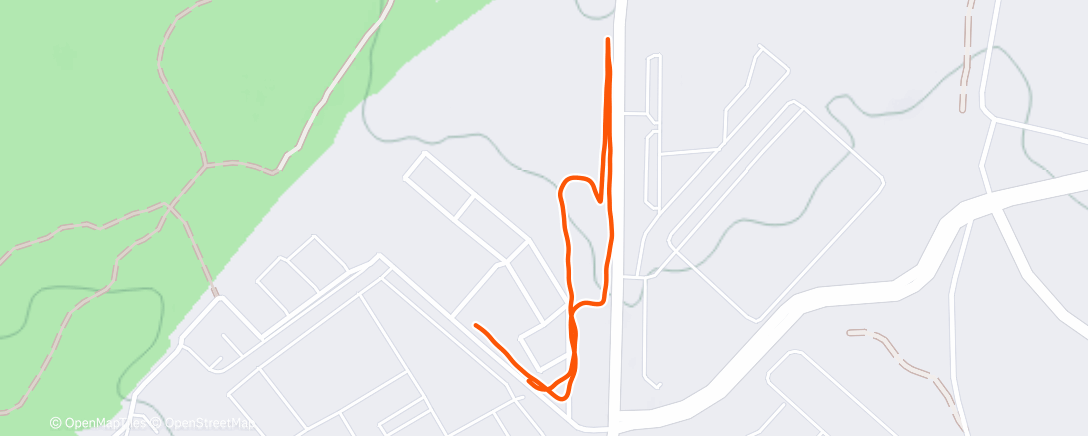 Map of the activity, Утренний забег