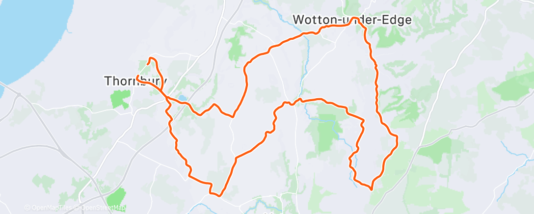 Map of the activity, Morning Ride