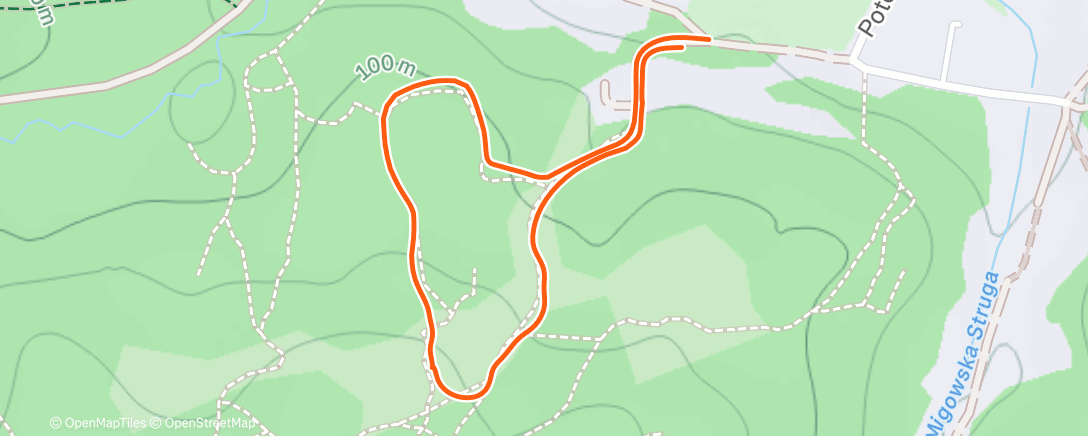 Map of the activity, Lunch Walk