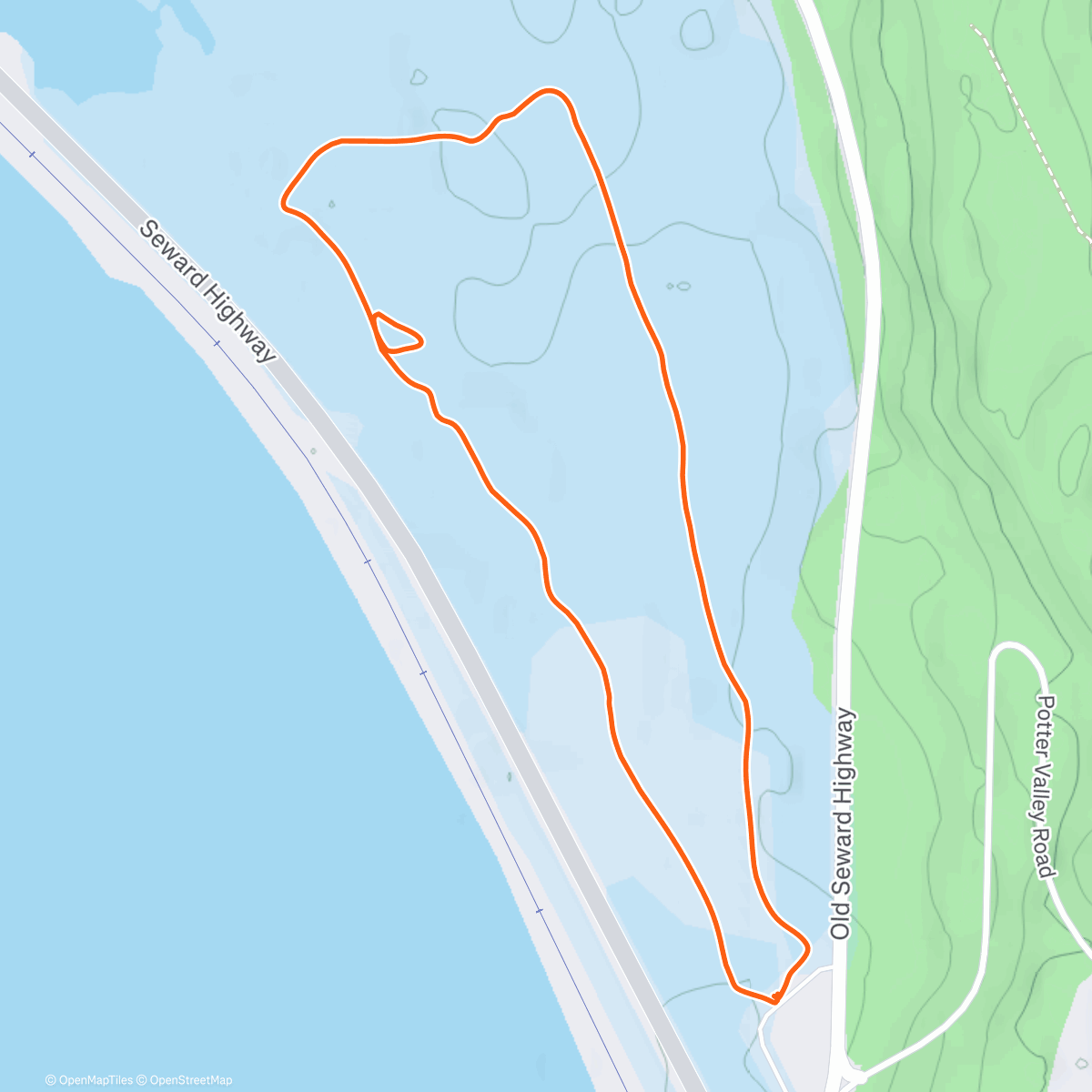 Map of the activity, Quick Dog Run