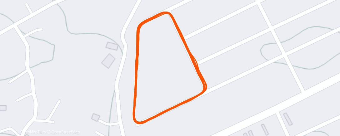 Map of the activity, Afternoon Run