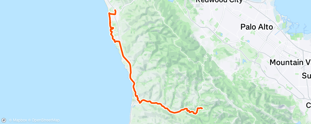 Map of the activity, Morning Ride