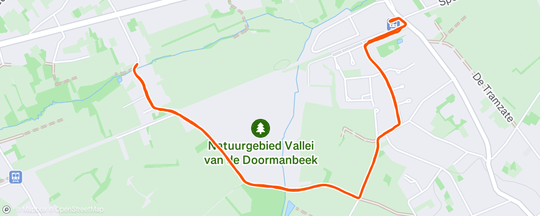 Map of the activity, Namiddagwandeling