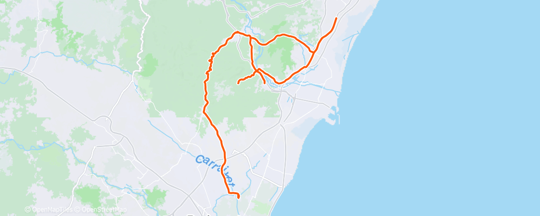 Map of the activity, Morning Ride