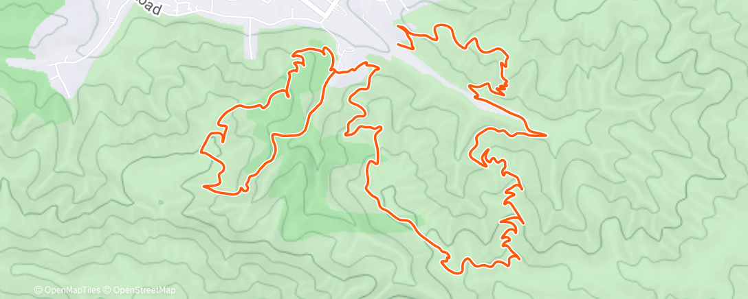 Map of the activity, Morning Trail Run in Pacifica