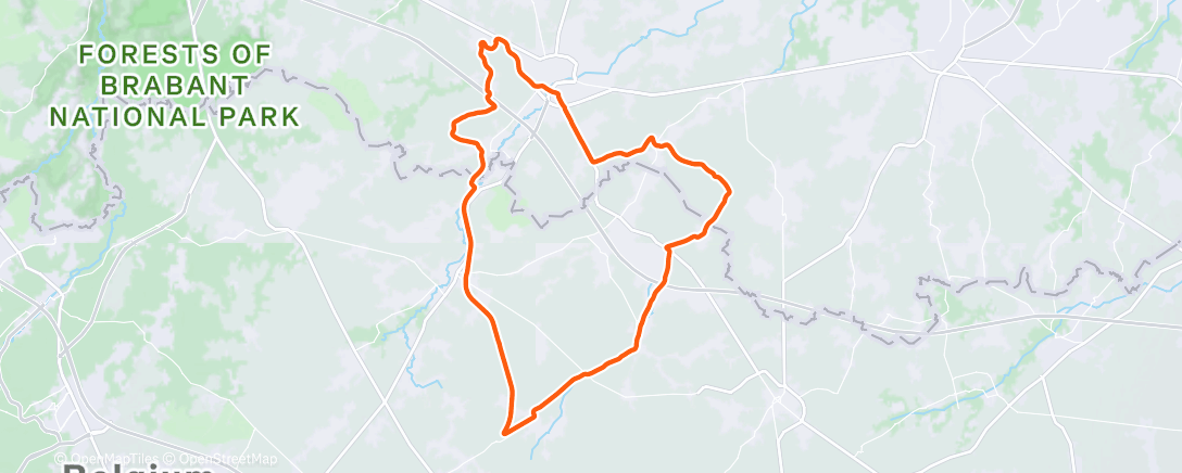 Map of the activity, Morning Ride