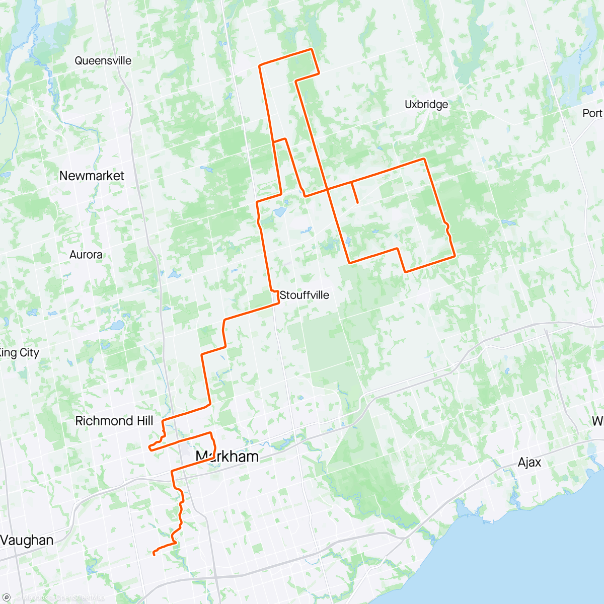 Map of the activity, “We Have Heck of the North at Home” Ride by TBN Program X