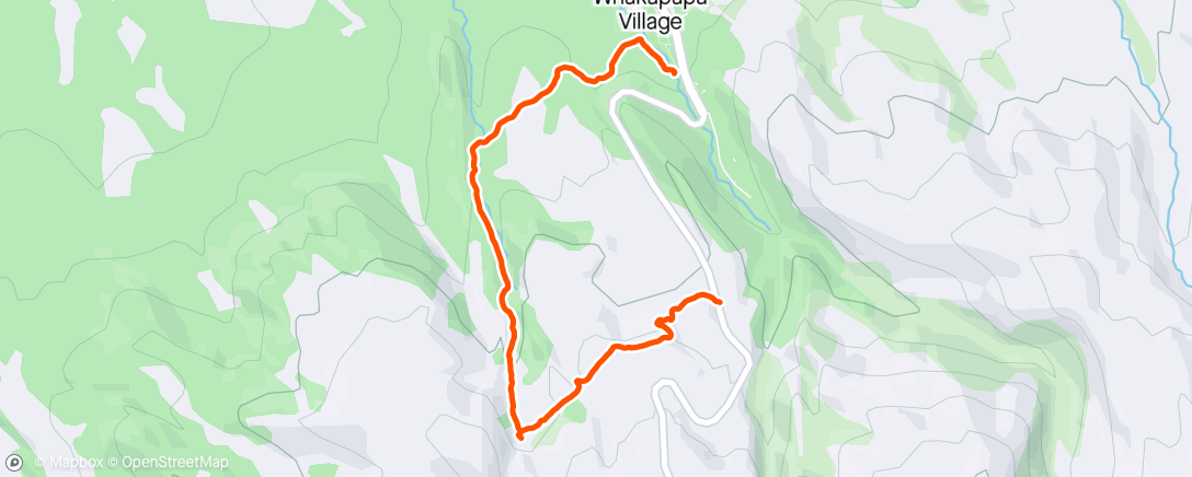 Mapa da atividade, Upper Silica Rapids Track