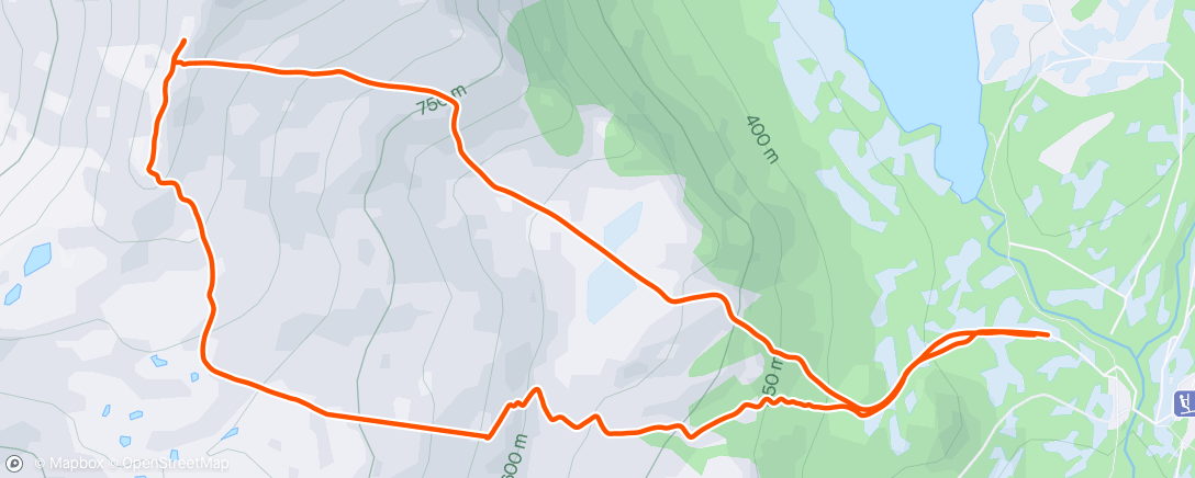 Mapa de la actividad, Lunch Backcountry Ski