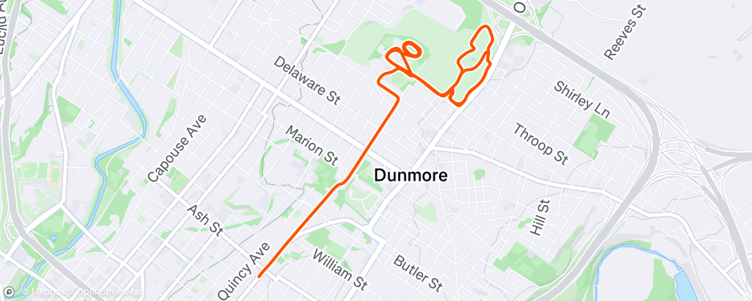 Map of the activity, Morning Ride