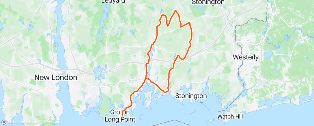 Mapa de la actividad (Getting closer to Rhode Island)