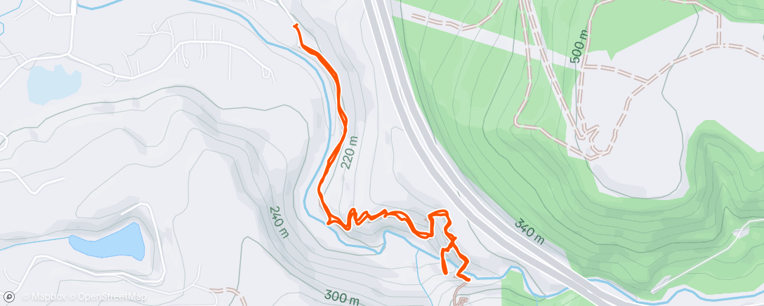 Map of the activity, Afternoon Hike