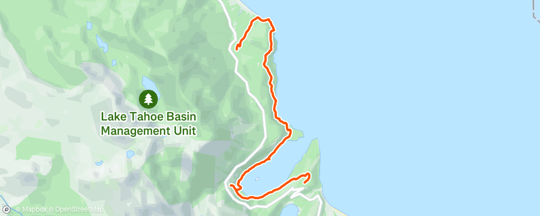 Map of the activity, Afternoon Hike