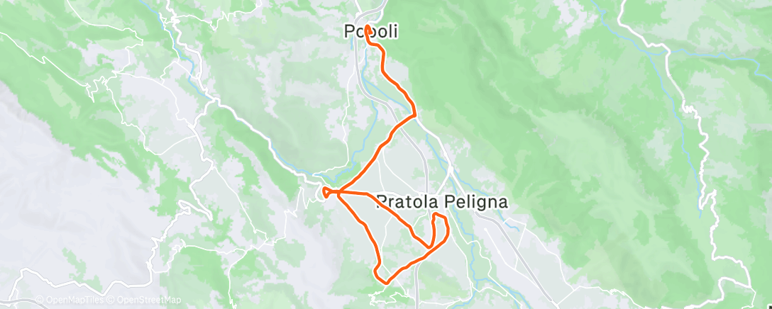 Map of the activity, Morning Ride