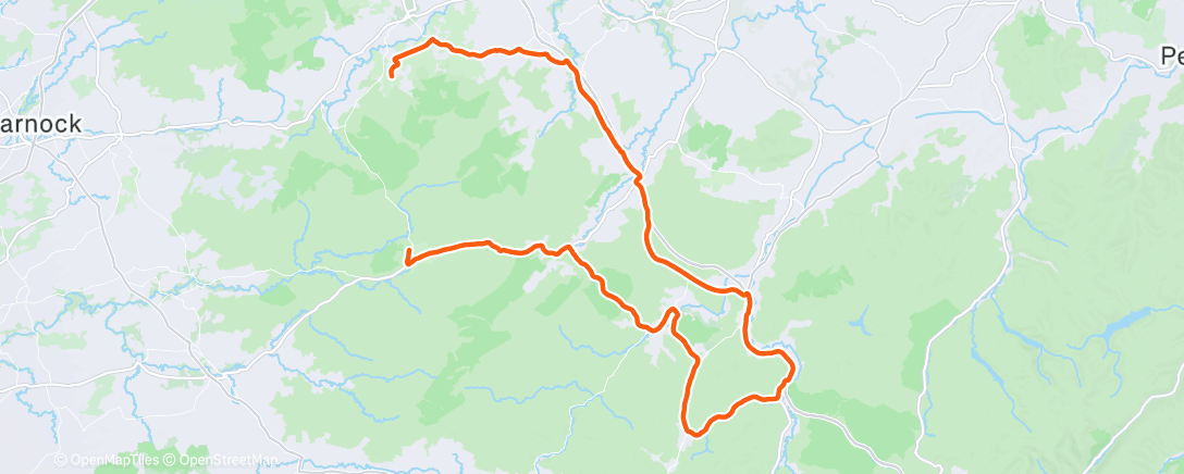 Map of the activity, Morning Ride