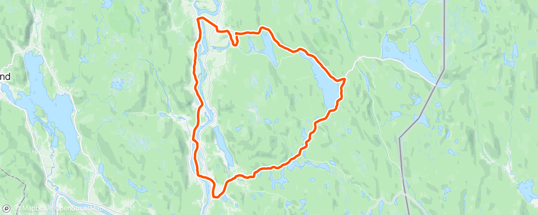 Map of the activity, Rundt Skasen med Lars-Henri