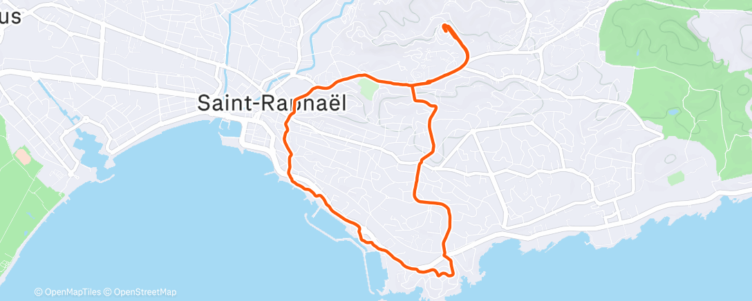 Map of the activity, Footing 🏃