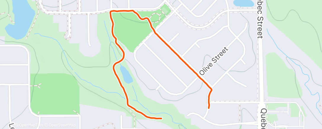 Map of the activity, Saturday afternoon