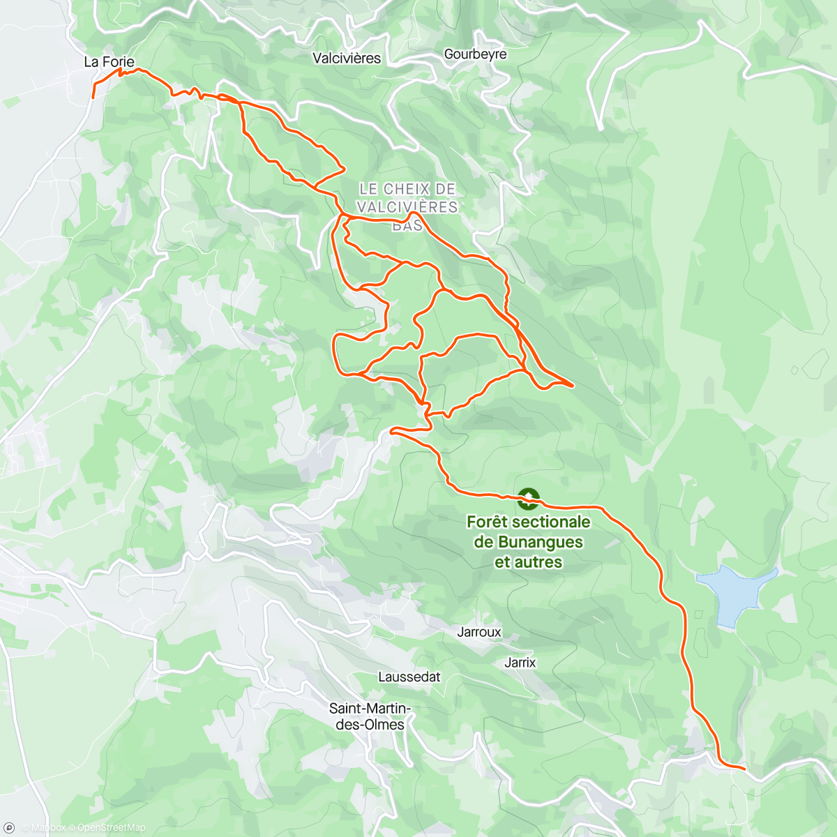 Mappa dell'attività Enduro des Buses - Foliiiiie 🤤