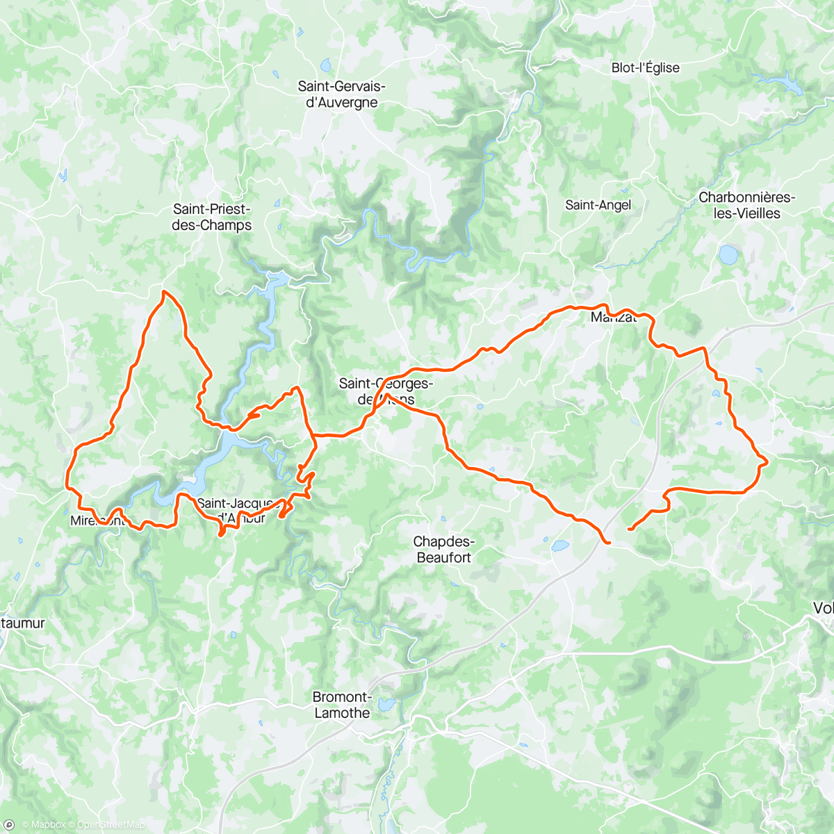 Map of the activity, Terrassement le matin 🙅‍♂️ , Vélo l’aprèm💆🏼‍♂️