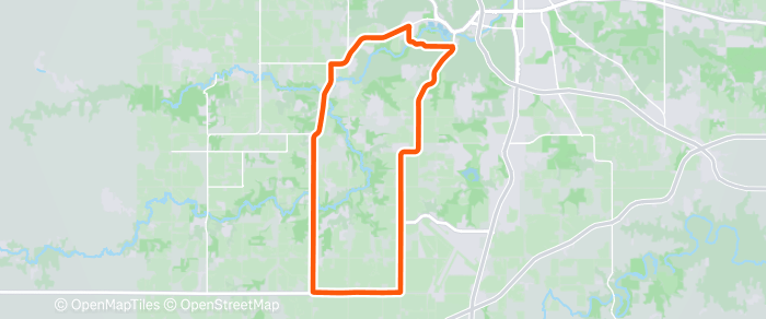 Route map for Sunday Morning Social