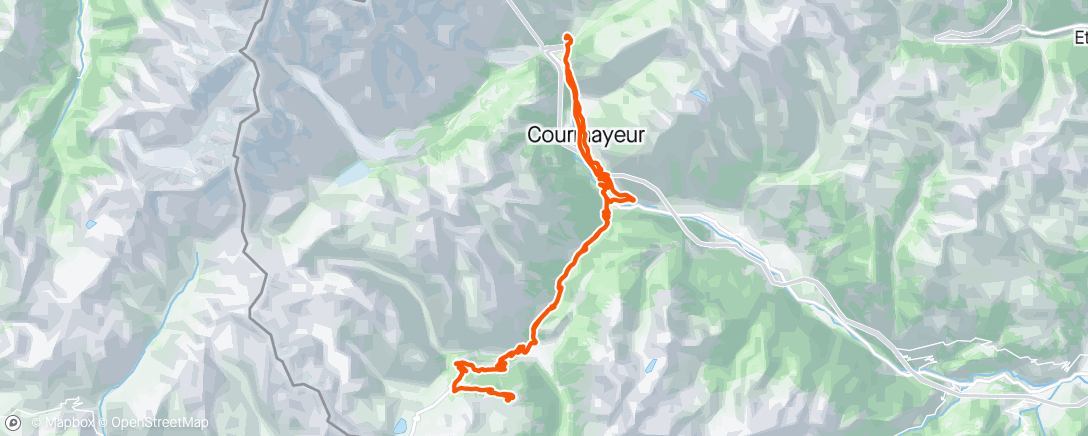 Map of the activity, Les Suches