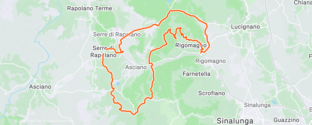 Map of the activity, 🌞🚴 Birthday ride 🚴🌞