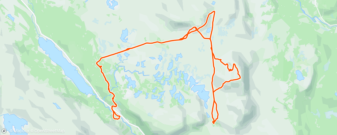 Map of the activity, Tur på fjäll med 🧇☕️