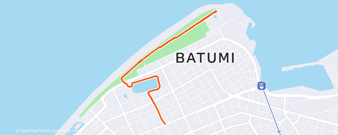 Map of the activity, Полуденный забег