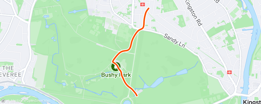 Map of the activity, Morning Run