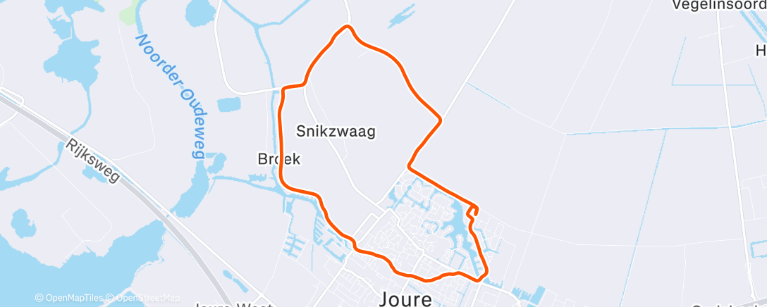 Map of the activity, Glibberen, glijden, maar ook genieten