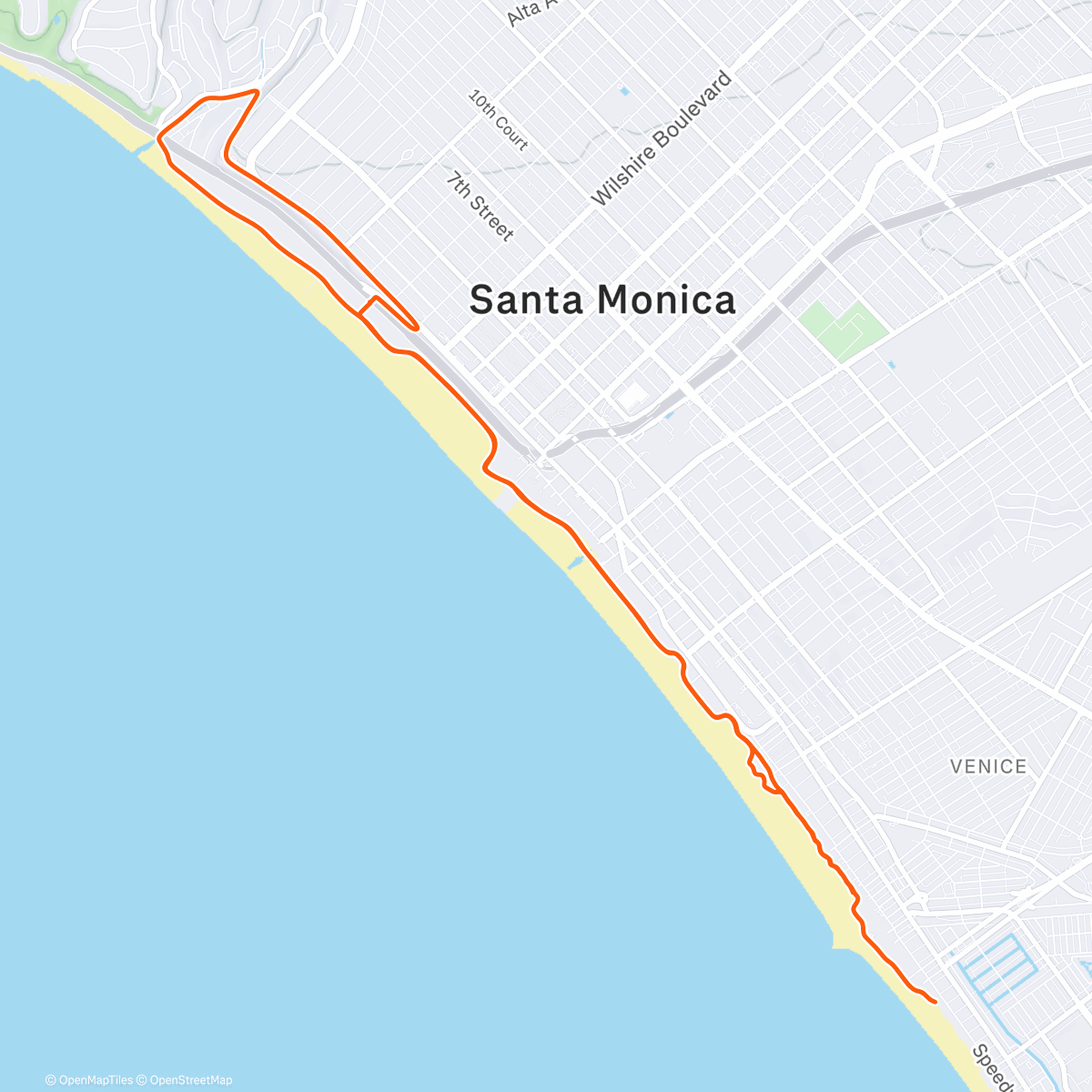 Map of the activity, Afternoon Ride