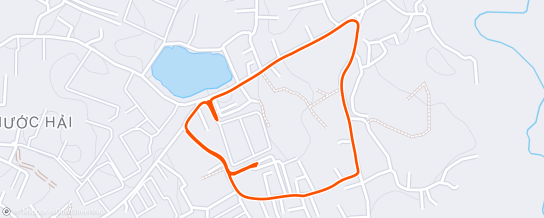 Map of the activity, Evening Walk