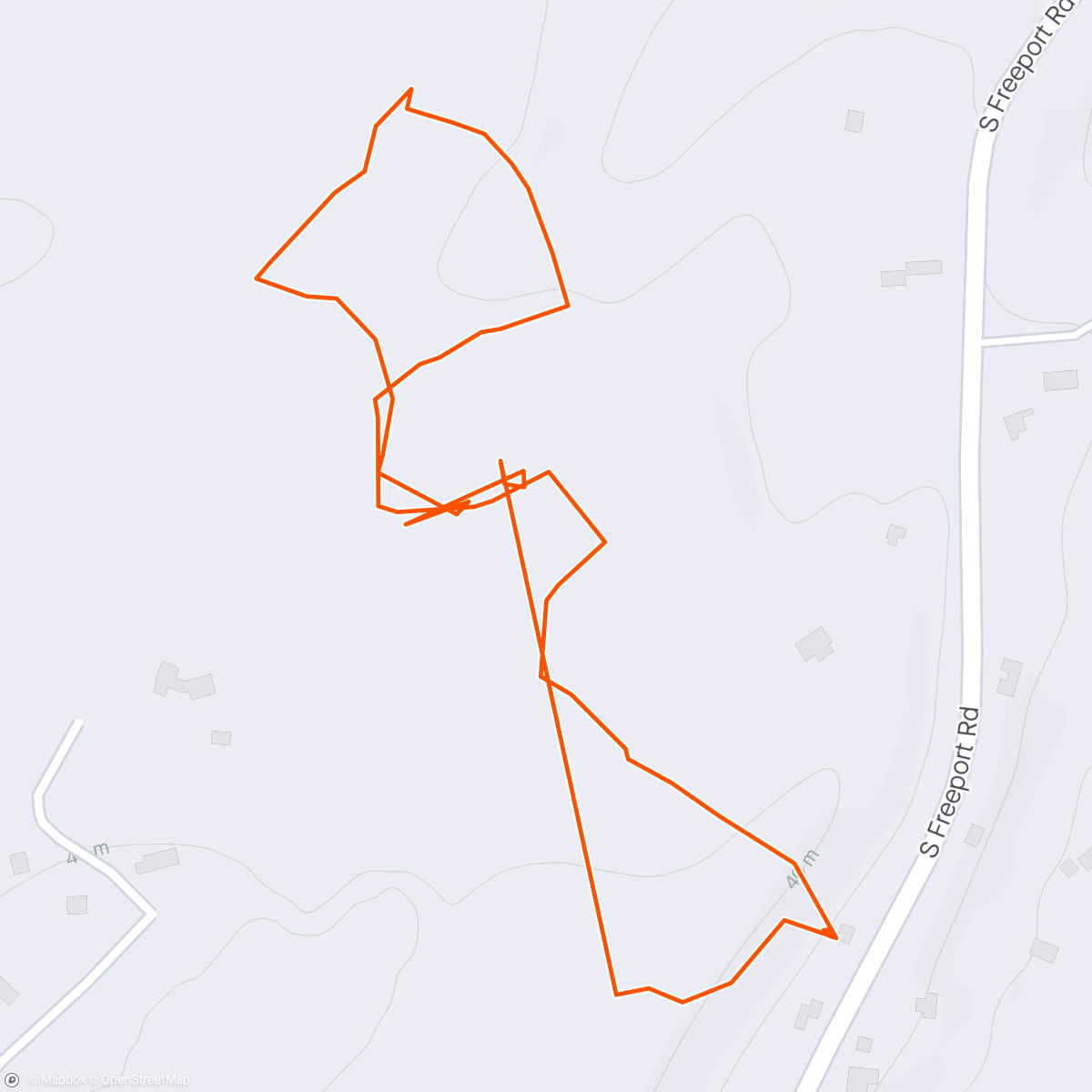 Map of the activity, Andrew took Summer for a walk with her Fi dog collar