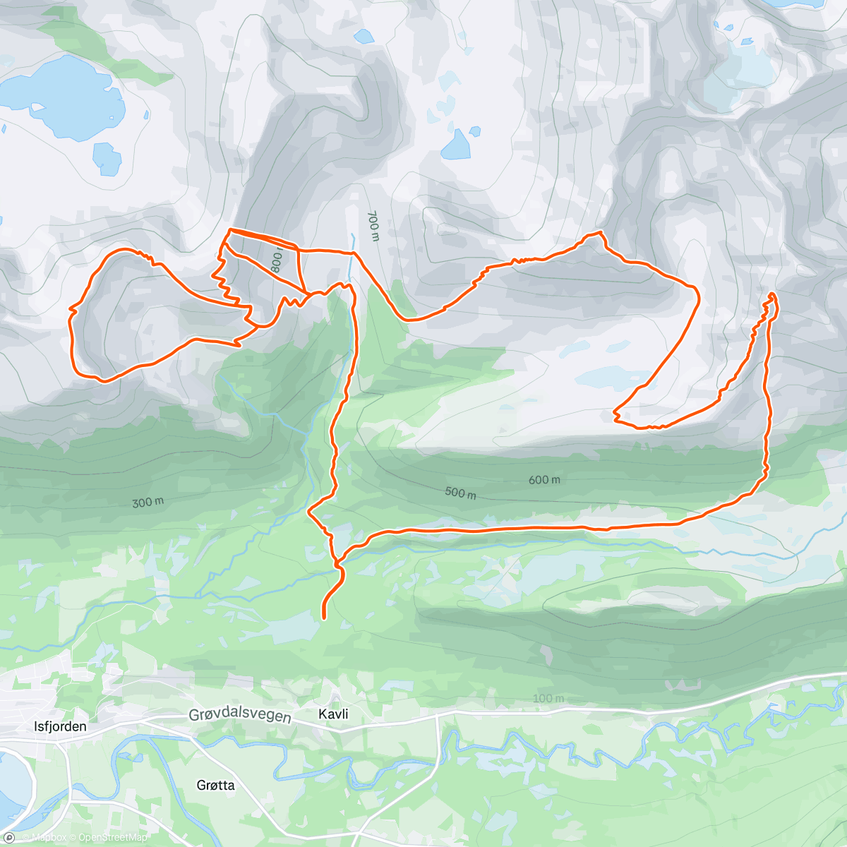 Map of the activity, Morning Nordic Ski
