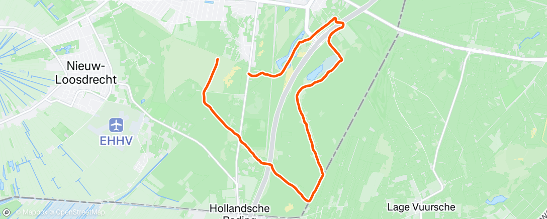 Map of the activity, Running