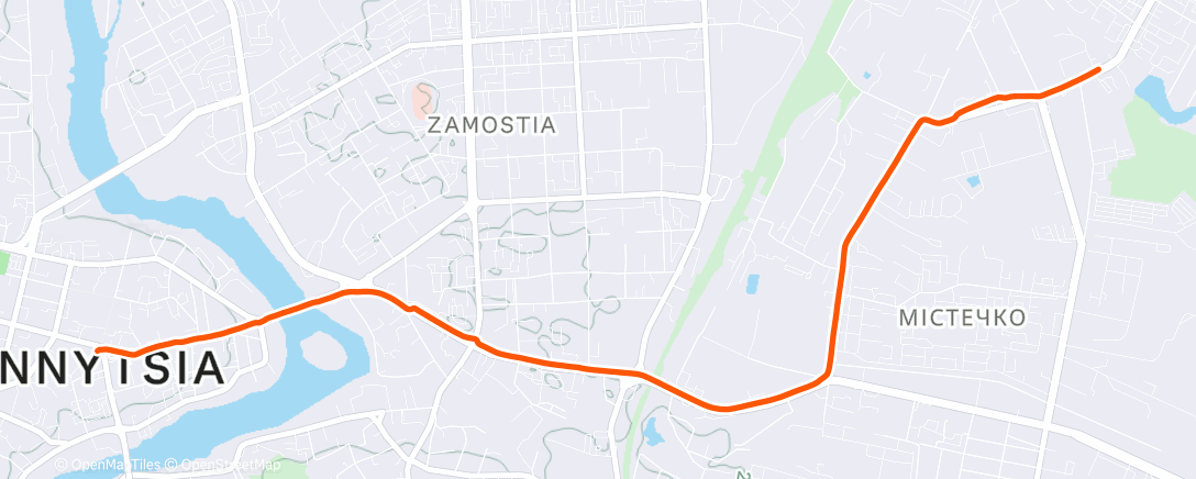 Карта физической активности (Morning Ride)