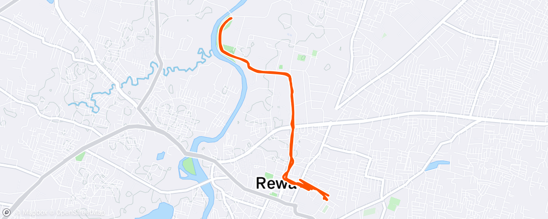 Map of the activity, Morning Run